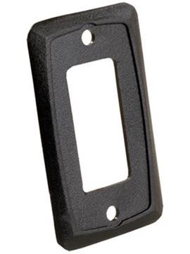 Picture of JR Products Single Switch Faceplate, Black Part# 19-2608   13935