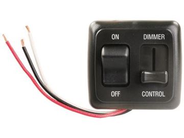 Picture of JR Products Dimmer On/Off Switch 12V/15A Black Part# 19-2605   15225