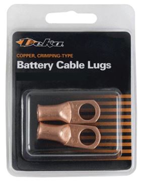 Picture of Battery Cable Eyelet; Deka; 5/16 Inch Eyelet; 6 Gauge; Copper; Set Of 2 Part# 50922 00549 CP 124