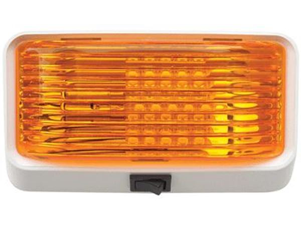 Picture of Valterra LED Amber Porch Light, With Switch Part# 72-6637    DG52725VP