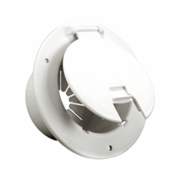 Picture of JR Products Electrical Hatch 3-1/2"Cutout W/Snaplock, Polar white Part# 19-0188   541-2-A