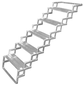 Picture of Entry Step; Glow Step; 5 Manual Folding Steps: 20 Inch Length x 6 Inch Width and 6 Inch Rise; Without Platform; 12 to 13 Inch Collapsed Height Part# 87324 A7505 