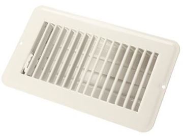Picture of JR Products 4"x8" Heating/Cooling Register Part# 22-0478   02-28965