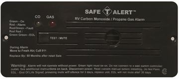 Picture of MTI Ind. Safe-T-Alert Dual LP/CO Detector, Black Part# 03-0279    35-742-BL