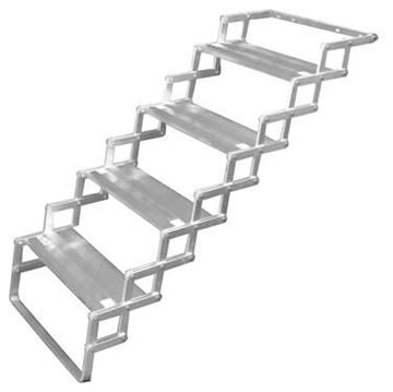 Picture of Entry Step; Glow Step; 4 Manual Folding Steps: 20 Inch Length x 6 Inch Width and 6 Inch Rise; Without Platform; 10 to 11 Inch Collapsed Height Part# 87232 A7504 