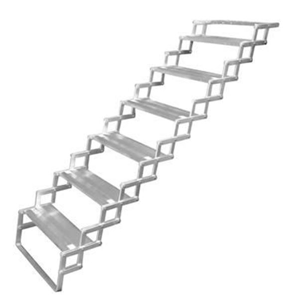 Picture of Entry Step; Glow Step; 6 Manual Folding Steps: 20 Inch Length x 6 Inch Width and 6 Inch Rise; Without Platform; 14 to 15 Inch Collapsed Height Part# 87325 A7506 