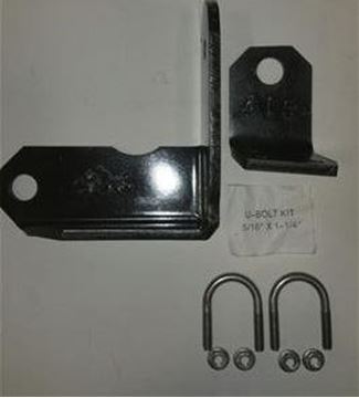 Picture of Many Vehicles; Steering Stabilizer Bracket; With Part Number 25-305 Anchor Bracket/ Part Number 25-405 Tie Rod Bracket/ 5/16 x 1-1/8 Inch U-Bolt Kit Part# 32396 E-353K14 