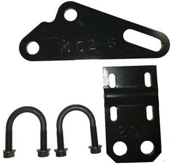 Picture of Country Coach Intrigue, Ford F53, Western Recreational Alpine Coach; Steering Stabilizer Bracket; With Anchor Bracket/ Tie Rod Bracket/ Two 5/16 X 1-1/8 Inch U-Bolt Kit Part# 38379 F-53K2 