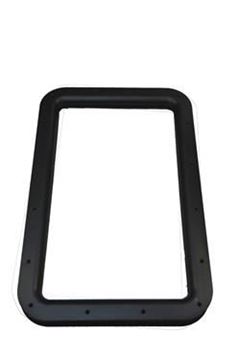 Picture of Entry Door Window Frame; Interior And Exterior Window Frame; Black; With Seal Part# 61021 015-2014762 CP 547