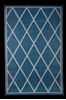 Picture of Faulkner Reversible Patio Mat, 9Ft X 12Ft, Blue/Ivory Diamond Part# 01-1195    68912