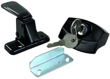 Picture of JR Products Entry Door Latch, Black Part# 20-0752    11675