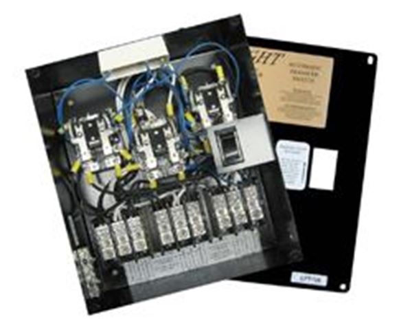 Picture of Power Transfer Switch; Transfers Power From Shore To Generator; Automatic; 120/ 240 Volt AC; 100 Amp; Relay Based With Terminal Block Part# 95-8787   LPT100