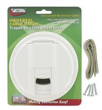 Picture of Valterra Electrical Hatch Round 3.5" Cutout, White Part# 19-1788   A10-2130VP
