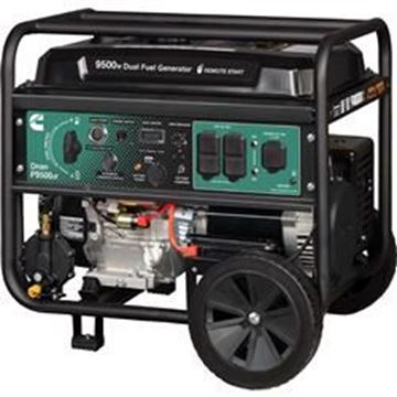 Picture of ONAN/Cummins 9500W LP/Gas Portable Generator Part# 19-4642   A058U967-P9500DF