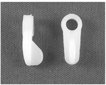 Picture of Strybuc Flush Window Screen Clip, White, 6pack Part# 23-1154   492C