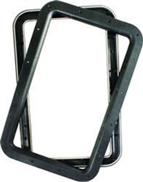 Picture of JR Products Entry Door Window Frame 15-2/3In X 23-3/4In, Black Part# 20-1227    11021