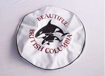 Picture of Beautiful BC Orca Whale Tire Cover (J) 24"D Part # 1410
