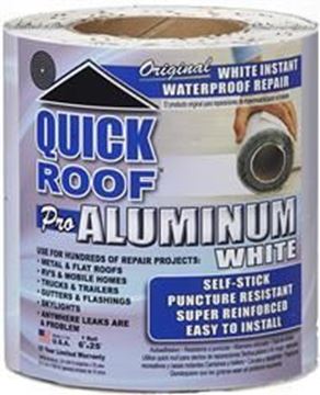 Picture of CoFair Quick Roof Repair Tape 6" X 25Ft, White Part# 13-1443    WQR625