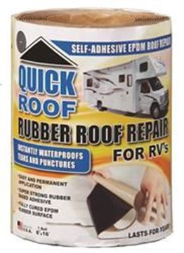 Picture of CoFair Quick Roof Repair Tape 6In X 16Ft, Black Part# 13-1428    RQR616