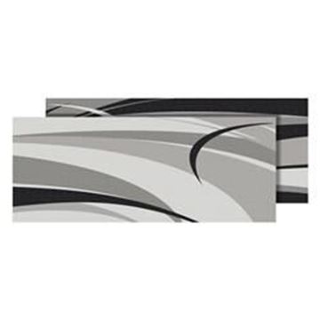Picture of Faulkner Reversible Patio Mat, 8Ft X 20Ft, Black/Gray Swirl Part# 01-5815    53020