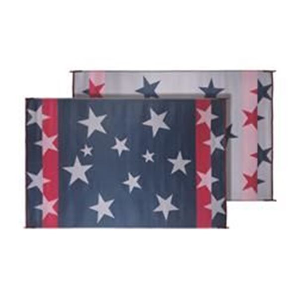 Picture of Faulkner Reversible Patio Mat, 9Ft X 12Ft, Stars N' Stripes Part# 01-1055    68872