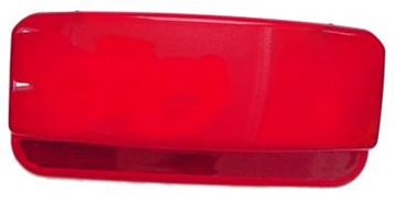 Picture of Creative Products Rectangular Tail Light Lens, Red Part# 06-6227    89-187L