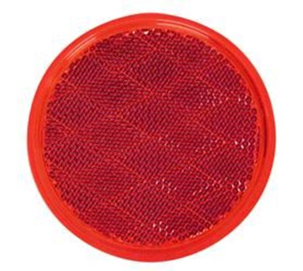 Picture of Peterson Mfg Round Reflector, 3-3/16In, Red Part# 18-0385    V475R