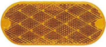 Picture of Peterson Mfg Oblong Reflector, 4-3/8In X 1-7/8In, Amber Part# 18-0545    V480A