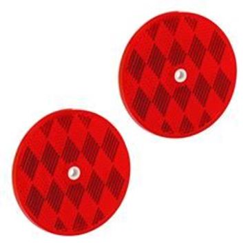 Picture of Bargman Round Reflector, 3-3/16In, Red Part# 18-0397    74-68-010
