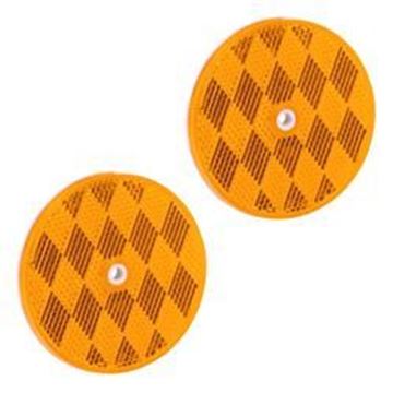 Picture of Bargman Round Reflector, 3-3/16In, Amber Part# 18-0398    74-68-020