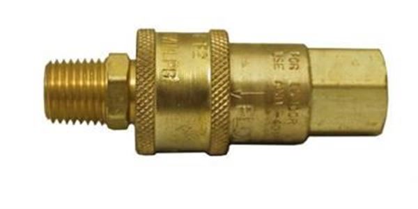 Picture of AP Products QD Hose End Fitting, 1/4" MPT Nipple X 1/4" FPT Coupler Part# 06-0081    ME-GMC4