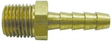 Picture of Marshall Low Pressure Adaptor Fitting, 1/4" Barbed X 1/4" MNPT Part# 06-0621    ME4232