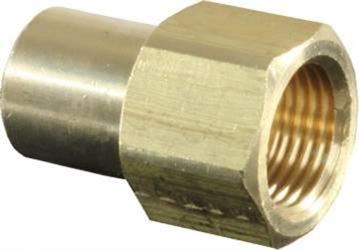Picture of JR Products Hose Connector, 3/8" Flare Female To 1/4" MPT Part# 06-0690    07-30225