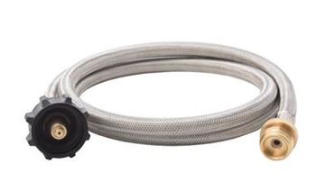 Picture of Flame King LP Hose, 5Ft, Type 1 QCC X Male Connecttion Part# 00-2201    SS-QCC-1LB