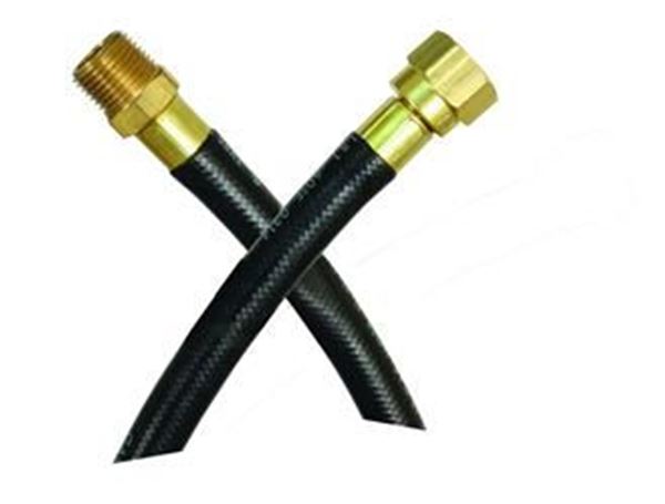 Picture of JR Products LP Hose, 24"L, 3/8" Female Swivel SAE X 3/8" Male Pipe Part# 06-0351    07-31255