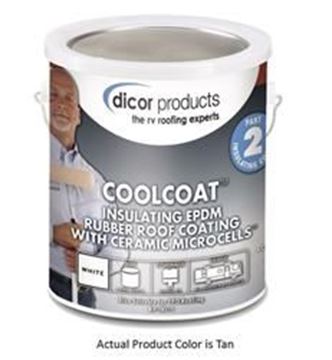 Picture of Dicor EPDM Roof Coating, Tan, 1 Gallon Part# 13-1953    RP-IRCT-1