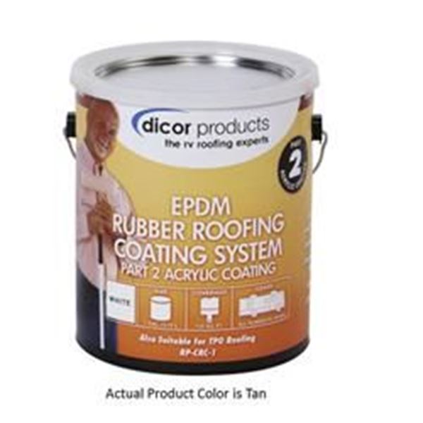 Picture of Dicor EPDM Roof Coating, Tan, 1 Gallon Part# 13-1951    RP-CRCT-1