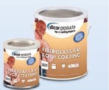 Picture of Dicor Fiberglass Roof Coating, Tan, 1 Gallon Part# 13-1952    RP-FRCT-1