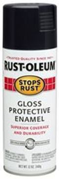 Picture of RUST-OLEUM Protective Enamel, Gloss Black, 12 Oz Part# 69-9768    7779830