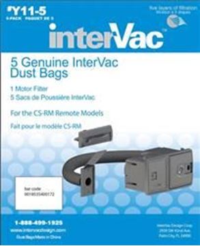 Picture of InterVac Design Vacuum Cleaner Bags, 5 Pack Part# 06-9702    Y11-5