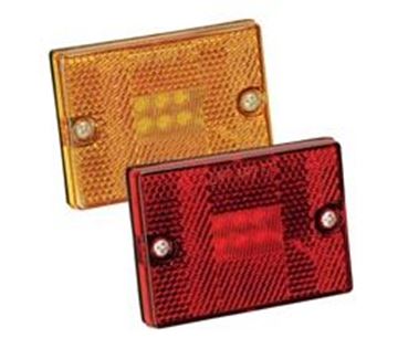 Picture of LED Rectangular Clearance/Marker Light, Amber Part# T18-0148