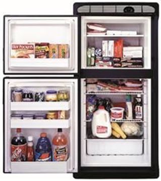 Picture of Norcold 2-Way Fridge/Freezer, 7 CF, W/O Door Panels Part# 07-0197     DE0061L
