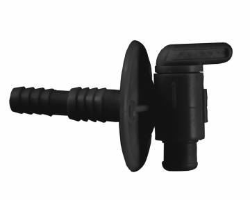 Picture of JR Products 3/8" - 1/2" Fresh Water Shut Off Valve, Black Part# 62-5315     04-62415