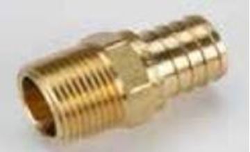 Picture of Elkhart 1/2" Barb X 1/2" MPT, Brass Part# 72-0818     51122