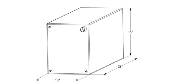 Picture of Icon 30G Fresh Water Tank, W/O Fittings Part# 10-2002    12497