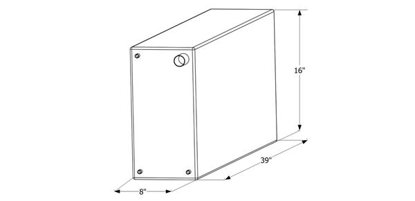 Picture of Icon 20G Fresh Water Tank, W/Fittings Part# 10-1984     12724