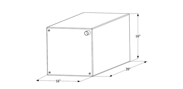 Picture of Icon 40G Fresh Water Tank, W/O Fittings Part# 10-2000     12495