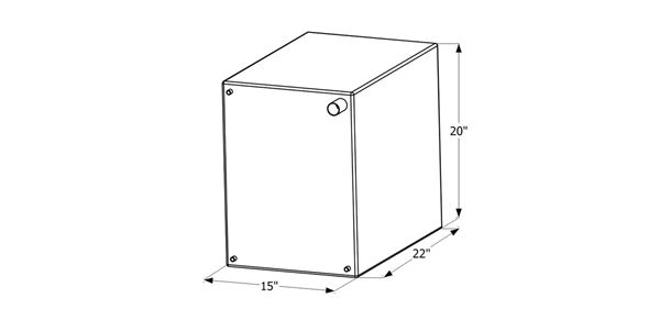 Picture of Icon 26G Fresh Water Tank, W/O Fittings Part# 10-2012     12507