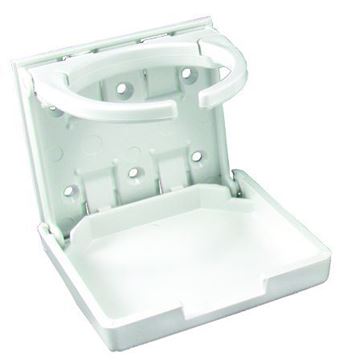 Picture of JR Products White Flush Mount Cup Holder Part# 03-0668 45624