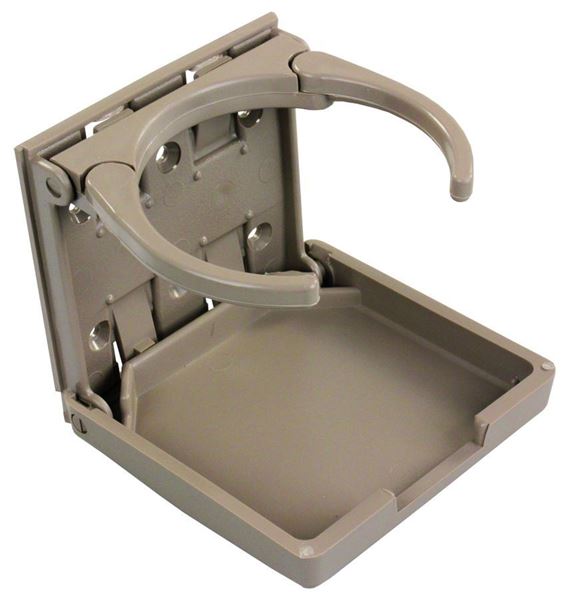 Picture of JR Products Tan Flush Mount Cup Holder Part# 03-0667  45623